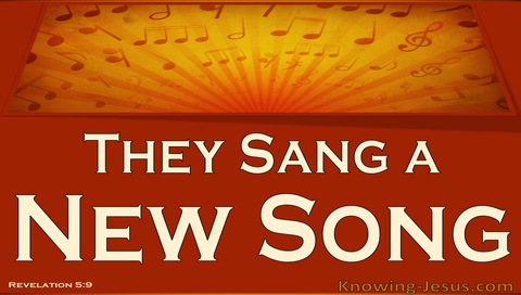 Revelation 5:9 They Sang A New Song (brown)